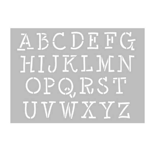Pochoir - Alphabet - A4