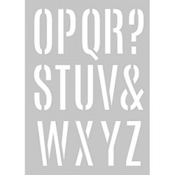 Pochoirs Alphabet géant - A3 - 2 pcs