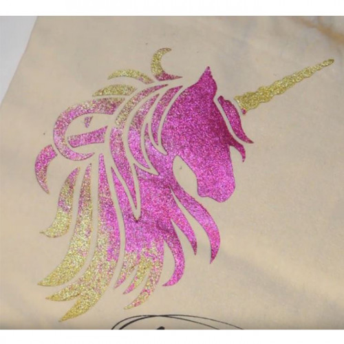 Pochoir textile Licorne - 28 x 28 cm