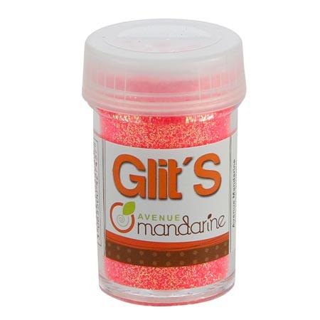 Paillettes Glit's - 14 g - Rose orange fluo