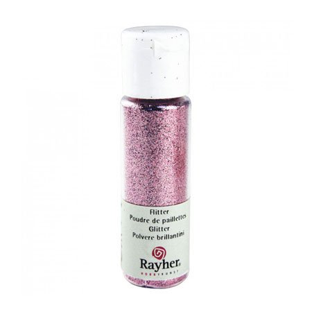 Poudre de paillettes irisées - Rose pastel - 10 ml