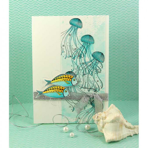 Stampo Clear Poisson  - Set de 15 tampons