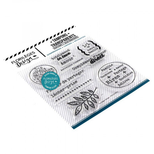tampon clear Florilèges Design amour²