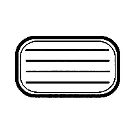 Tampon bois - Mini étiquette école - 1,5 x 2,5 cm