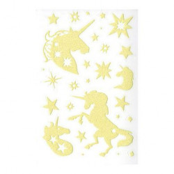 Autocollants Phosphorescents Phospho Stick Licornes