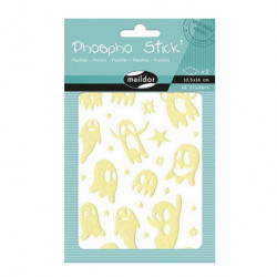 Stickers phosphorescents Fantômes 68 pcs