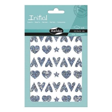 Gommettes Initial C?urs Étoiles Holographiques