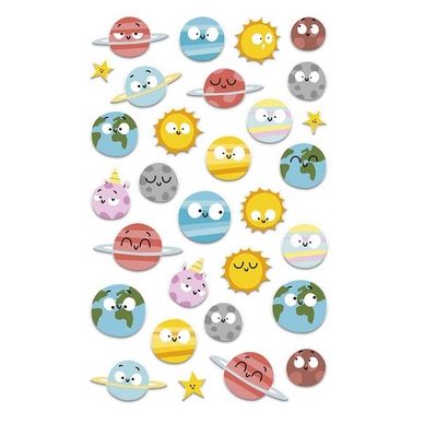 Stickers 3D Cooky Planètes