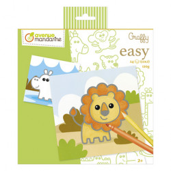 Coloriage Graffy Easy Animaux sauvages