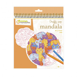 Coloriage Graffy Mandala Pêle-mêle Chats