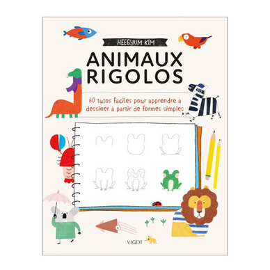 Livre 60 tutos facile pour apprendre à dessiner - Animaux Rigolos