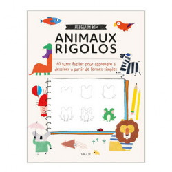Livre 60 tutos facile pour apprendre à dessiner - Animaux Rigolos