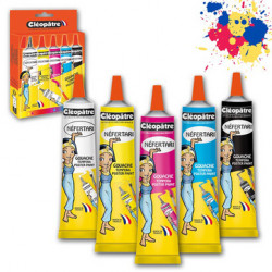 Peinture pour enfant Gouache Néfertari Primaire + N&B 5 x 30 ml