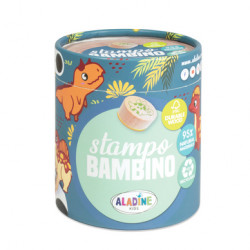 Tampon bois Stampo Bambino Kit Dinosaure