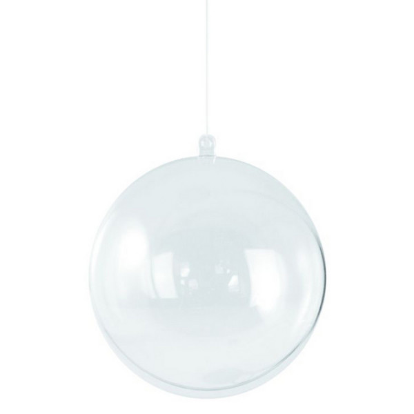 Boule en plastique transparent - 5 cm