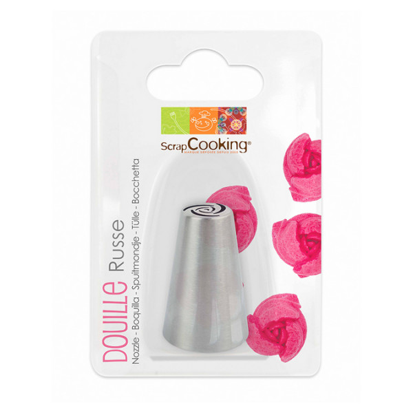 Douille russe rose en inox 1,8 cm