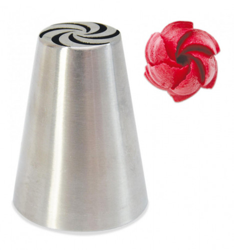 Douille russe églantine en inox 1,8 cm