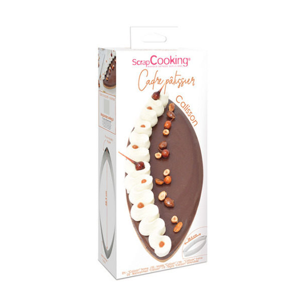 Cadre pâtissier calisson inox 28 cm