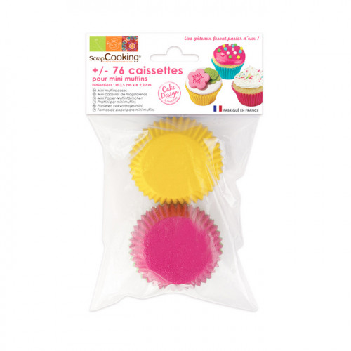 Caissettes pour mini-muffins x76