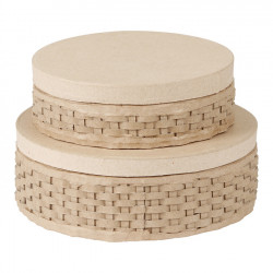 Boîte Tressée Ronde x2