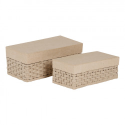 Boîte Tressée Rectangle x2