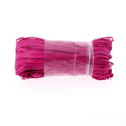 Raphia en pelote de 50g fuchsia