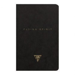 Carnet Flying Spirit noir 11 x 17 cm 96 pages Lignées 90g/m²