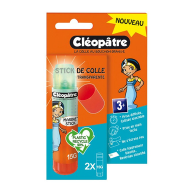 Bâton de colle Cléostick Marine 2 x 15 g - Scrapmalin