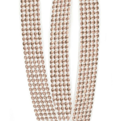 Bande de Crystaltex-It 62030 4 rangs - 50 cm - Crystal Golden Shadow