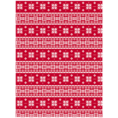 Papier Décopatch 30 x 40 cm 672 pull  Noël norvégien