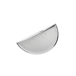 Broche demi-sphère avec rebord 50 x 25 mm