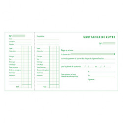 Carnet à souche Quittance de loyer x 50