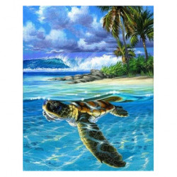 Peinture par numéros Tortue Détendue