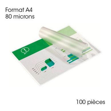 Pochette de plastification A4 80 microns - Scrapmalin
