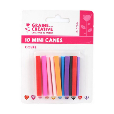 Mini canes Assortiment Coeurs x 10 pcs