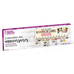 Calendrier perpétuel des Anniversaires 40 x 12 cm