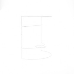 Carcasse d'applique murale demi-cylindre 25 x 25 cm