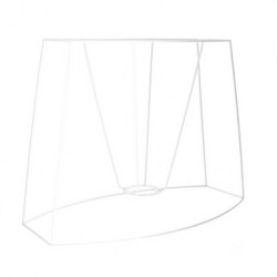 Carcasse d'abat-jour ovale pan coupé 35 x 19 cm