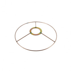 Carcasse d'abat-jour Cercle bagué E27 Ø 20 cm Cuivré