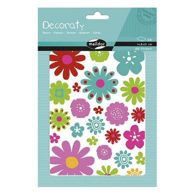 Autocollant Fleurs Decoraty 180 pcs