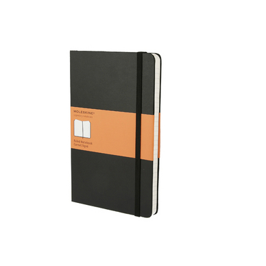 Carnet de notes Moleskine rigide ligné 13 X 21 noir