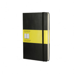 Carnet de notes Moleskine rigide quadrillé 13 X 21 noir