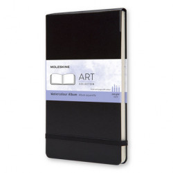 Carnet Aquarelle Moleskine 13 x 21 noir