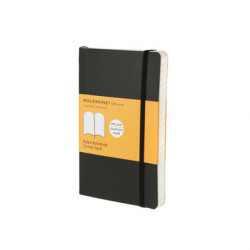 Carnet de notes Moleskine souple Ligné 9 X 14 noir