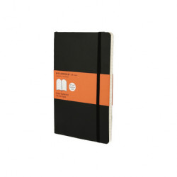 Carnet de notes Moleskine souple Ligné 13 X 21 noir