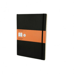 Carnet de notes Moleskine ligné 19 X 25 noir