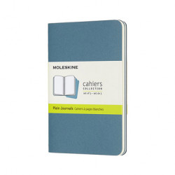 Cahier Bleu 9 x 14 cm 3 pcs