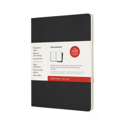 Cahier Sujet 19 x 25 cm 2 pcs Noir & Kraft