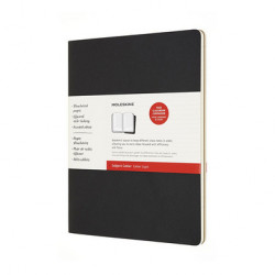 Cahier Sujet 21,59 x 27,94 cm 2 pcs Noir & Kraft