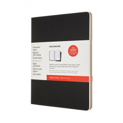 Cahier Sujet 19 x 25 cm 2 pcs Noir & Rouge